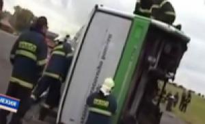 В Чехии столкнулись автобус и грузовик, один человек погиб